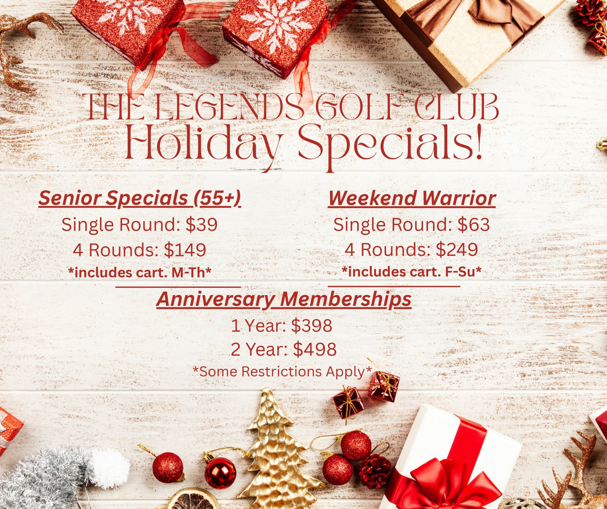 Holiday Specials